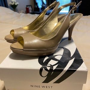 Nine West peep toe heels
